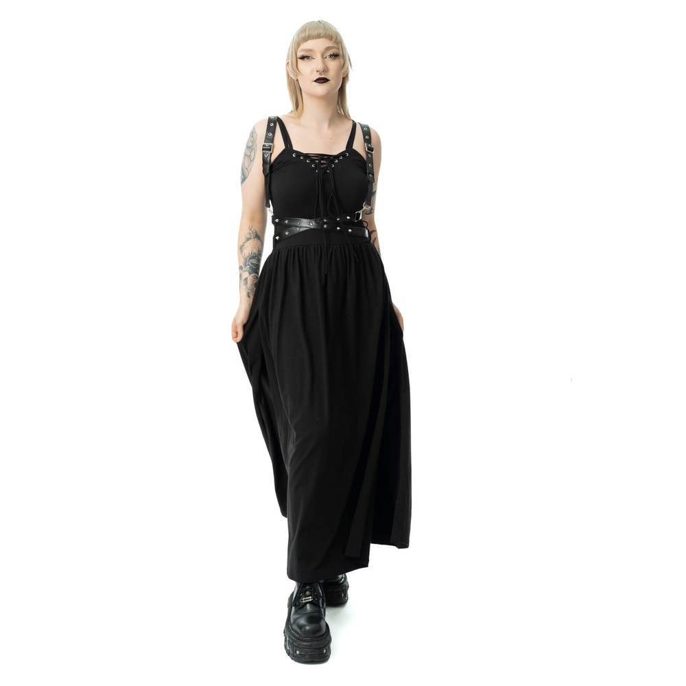 Vixxsin - Junia Maxi lange jurk - Zwart
